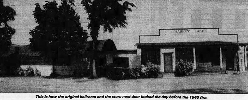 Narrow Lake Ballroom - Aug 1984 Article Photo (newer photo)